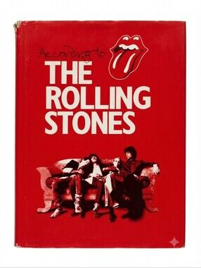 👅 According to the Rolling Stones (Hardcover, 2003) 📚 359 Pages, LARGE BOOK 📖